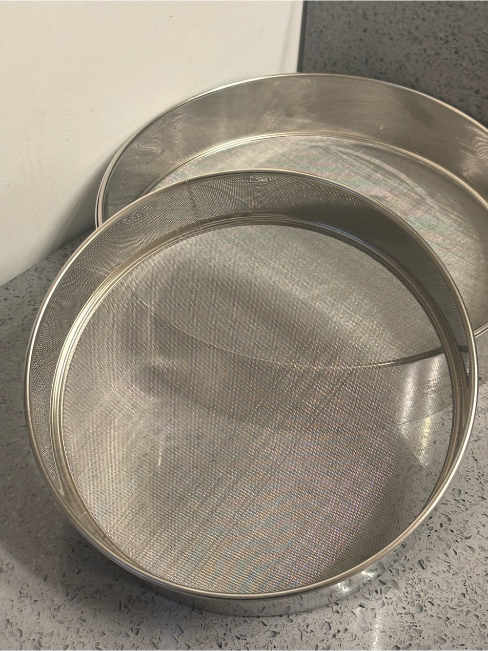 4 Set/ 2 Fat Daddio’s Stainless Steel Flour Sifter and 2  ProSeries Cake Ring